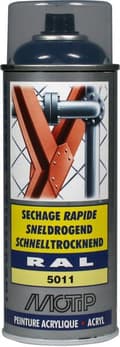Miniatyrbild 1 av 3: Akrylsprayfärg, RAL 5011 stål marinblå 400 ml 07005