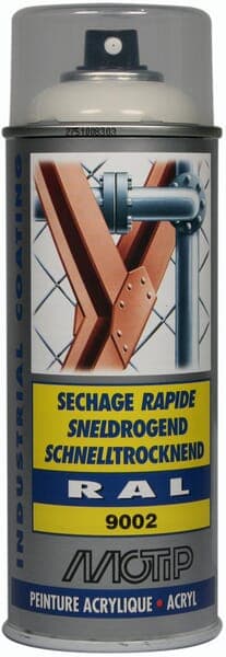 Akrylsprayfärg, RAL 9002 vit 400 ml 07046