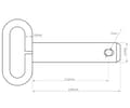 Miniatyrbillede 2 af 5: Stift med håndtag 16x112 mm Kramp Z516098KR