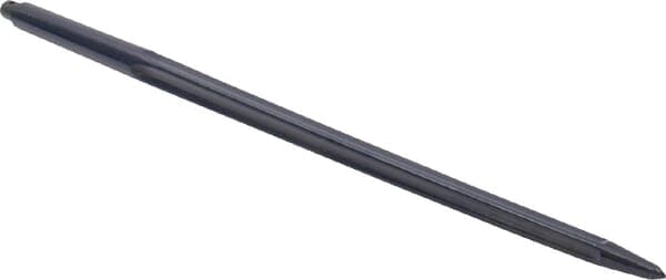 Læssetand, lige, stjerneprofil 35x860 mm spids med hul Ø 11,5 til fjederstift sort gopart FT4064GP