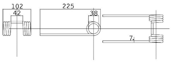 Pick-up finger, passer til Fortschritt 4131770245N
