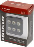 Miniatyrbillede 5 af 11: LED-arbejdslampe, firkantet 60W 6600lm 12/24V, hvid, 92x109,5x51,1 mm diffust lys med Deutsch-stik, 12 LED LA10830