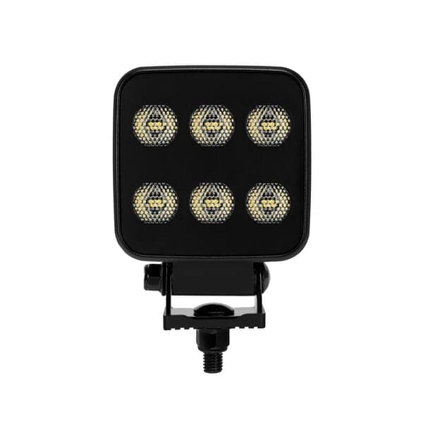 LED-arbejdslampe, firkantet 60W 6600lm 12/24V, hvid, 92x109,5x51,1 mm diffust lys med Deutsch-stik, 12 LED LA10830