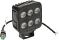 Miniatyrbillede 2 af 11: LED-arbejdslampe, firkantet 60W 6600lm 12/24V, hvid, 92x109,5x51,1 mm diffust lys med Deutsch-stik, 12 LED LA10830