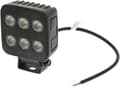 Miniatyrbillede 1 af 11: LED-arbejdslampe, firkantet 60W 6600lm 12/24V, hvid, 92x109,5x51,1 mm diffust lys med Deutsch-stik, 12 LED LA10830