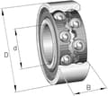 Miniatyrbillede 2 af 2: Sporkugleleje 40x90x33 mm SKF 75004308