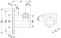 Miniatyrbillede 3 af 3: Profilnav, 1 3/8 Z6, D-100 mm 675030KR