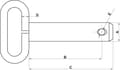 Miniatyrbild 2 av 2: Stift med handtag 25x135 mm Kramp Z525135KR