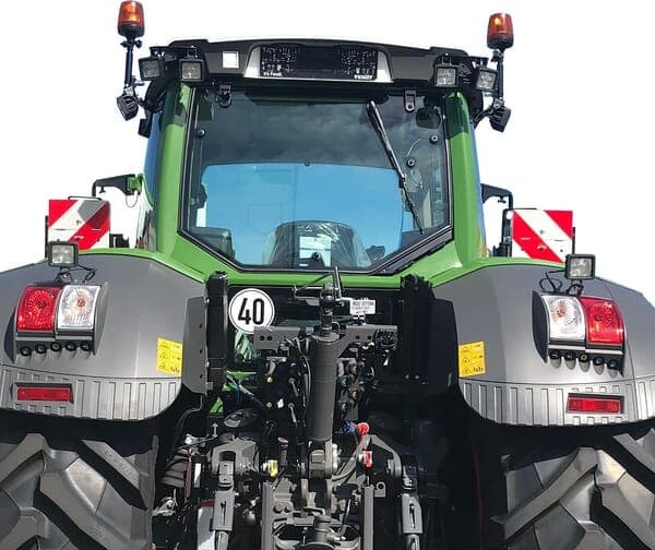 LED-arbejdslampe til Fendt, firkantet 67W 5600lm 10/30V med Deutsch-stik vidvinkellys 20 LED Kramp LA10410