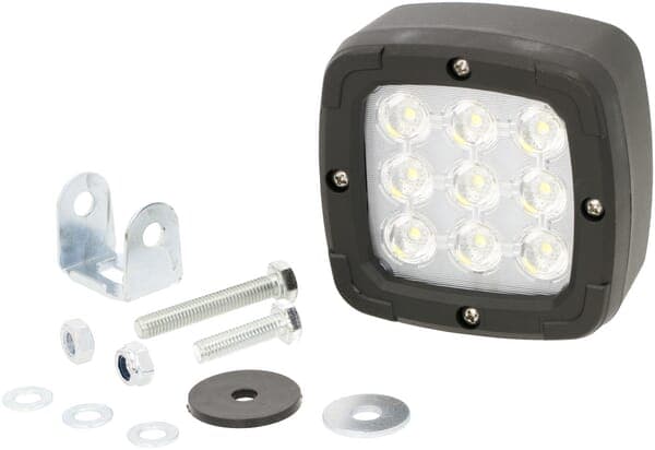 LED-arbejdslampe til Case IH, Steyr, Valtra, Giant, Weidemann, Schäffer, VM-læsser, Kubota, firkantet 15W 1800lm