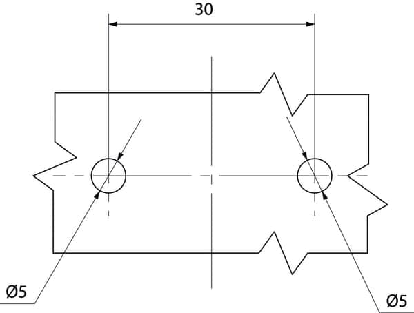 LED-markeringslampe, firkantet, 12/24V med kabel og beslag Kramp LA30140