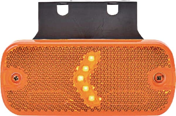 LED-markeringslampa, rektangulär, 12/24V med kabel Kramp LA30110