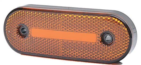 LED-markeringslampe, med indikator, rektangulær, 12-24V, 115,3x41,3x20 mm, Kramp LA30155IND