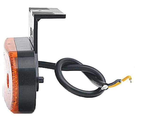 LED-markeringslampe, med indikator, rektangulær, 12-24V, 115,3x41,3x20 mm, Kramp LA30155IND