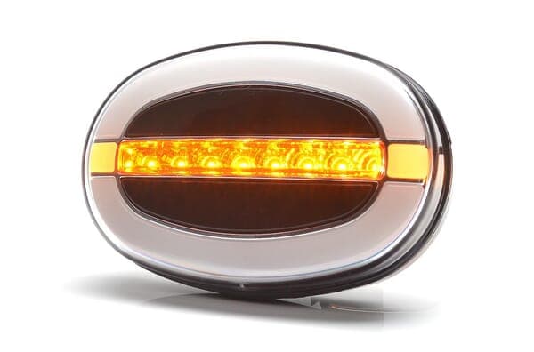 LED-frontkombinationslampa, oval, 12–24V 136,4x91x40 mm Kramp LA80036