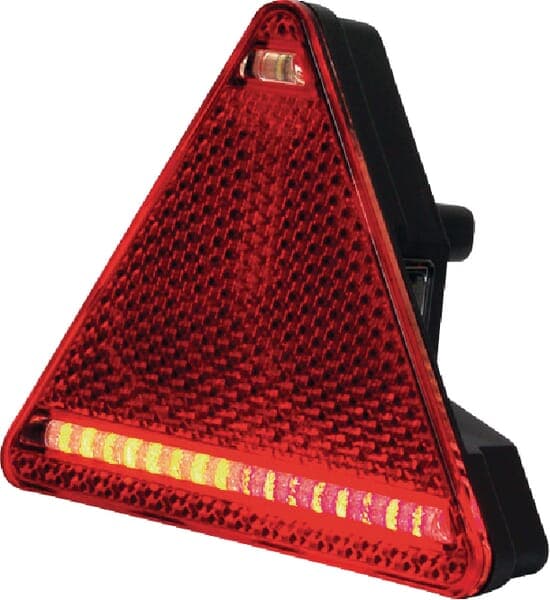 LED-baglygte, venstre, trekantet, 12/24V Kramp LA40027
