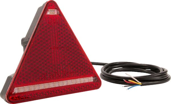 LED-baglygte, venstre, trekantet, 12/24V Kramp LA40027