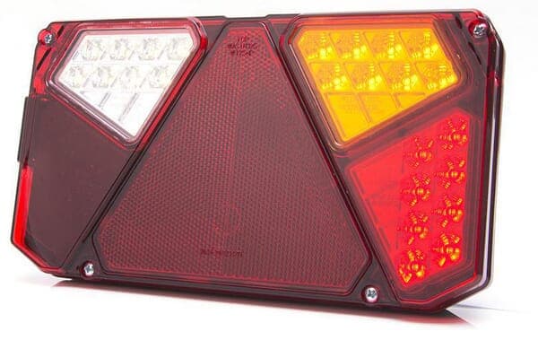 LED-bakljuskombination, höger, rektangulär, 12/24V Kramp LA40920