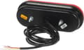 Miniatyrbillede 3 af 8: LED-baglygte, venstre rektangulær, 12/24V rød/orange 205x53,6x80 mm gopart LA45007
