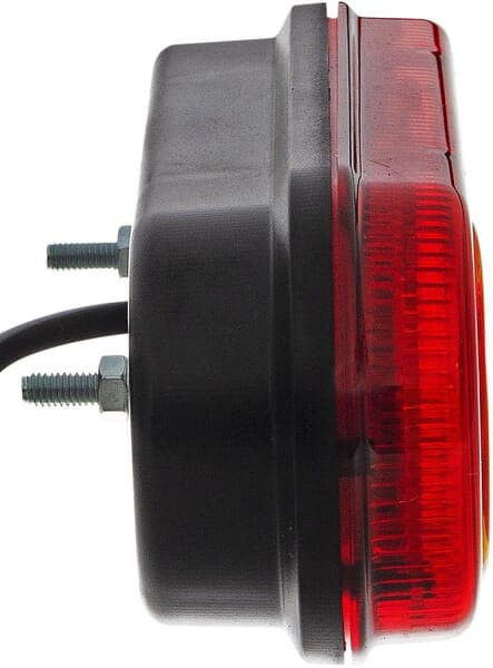 LED-baglygte, venstre rektangulær, 12/24V rød/orange 205x53,6x80 mm gopart LA45007