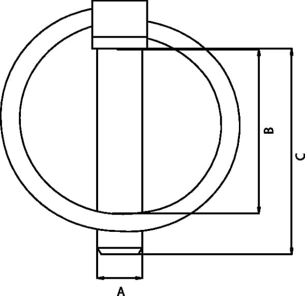 Saxsprint med ring 6x45 mm Kramp LP6FKR