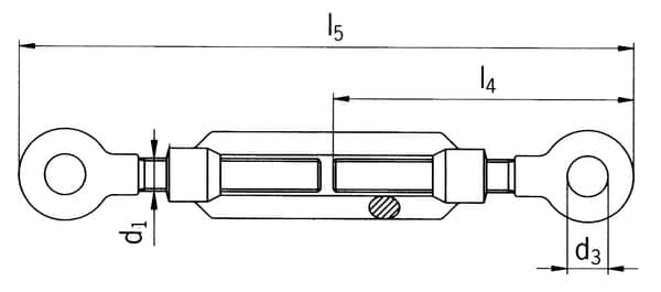 Spændespænde støbt øje-øje, M12 148012GG