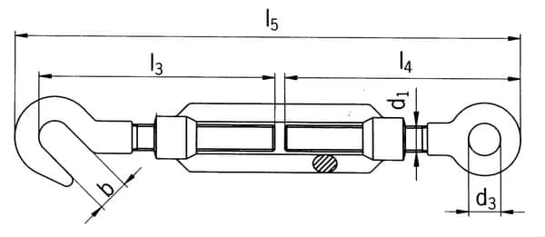 Spännskruv gjuten öglekrok, M12 148012HG