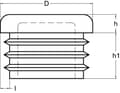 Miniatyrbillede 3 af 3: Rund indsats 80 mm KS465602