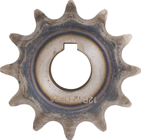Enkelt tandhjul 12 tænder 3/4" kæde 12 B-1 hul 25 mm Kramp SE341225