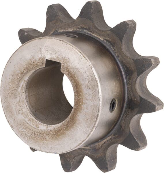 Enkelt tandhjul 12 tænder 3/4" kæde 12 B-1 hul 25 mm Kramp SE341225