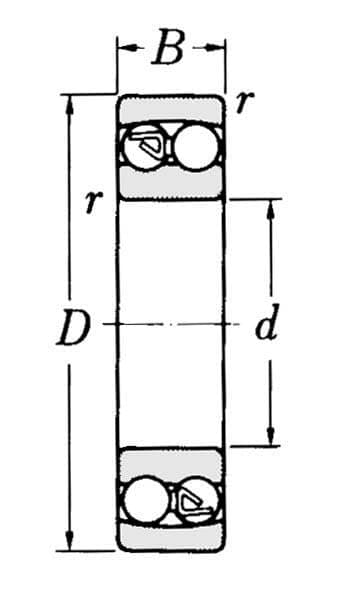 Selvjusterende kugleleje 30x62x20 mm gopart 22062RSGP