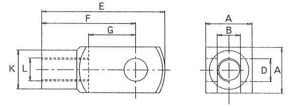 G16x64 gaffelhoved med G1664Z-beskyttelse
