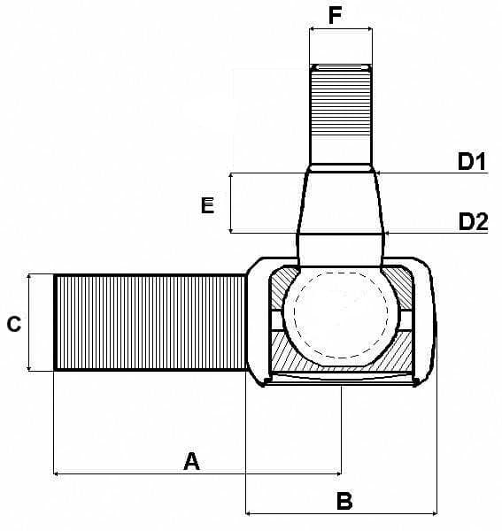 Styrestang SHP108KR