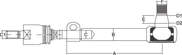 Ledhoved med stabilisator SHP131KR