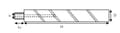 Miniatyrbillede 2 af 2: Stift 40x350 mm gevind: M27x30 mm Kramp UNSTGGS40350