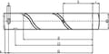Miniatyrbillede 2 af 2: Pin 60x400mm Kramp UNSGGS60400CR