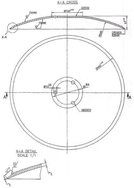 Slät harvskiva, 460x4 mm Horsch Tiger AS / LT / MT Tiger XL, Focus TD, Focus CS 24251103KR