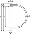 Miniatyrbillede 2 af 2: Rørformet split, 8 x 60 mm LP868KR