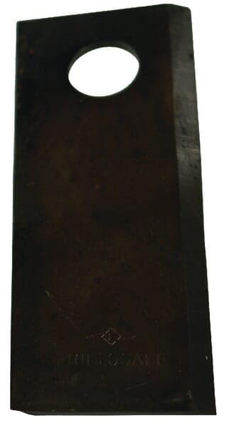 Roterende slåmaskinekniv venstre 120x48x4 mm hul Ø 18,50 mm rund passer til Vicon/Gehl/Lely/New Holland/Pöttinger VN99358699KR