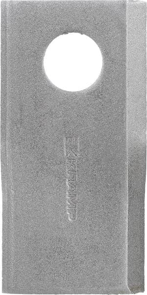 Pyörivän ruohonleikkurin terä vasen 96x48x4 mm reikä Ø 19 mm pyöreä sopii Krone 001466902KR