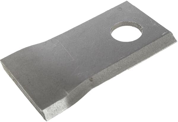 Roterende plæneklipperkniv venstre 98x48x4 mm hul Ø 19 mm rund passer til Fella/Fortschritt 121712KR