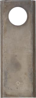 Miniatyrbillede 1 af 3: Roterende plæneklipperkniv venstre/højre 110x40x3 mm hul Ø 20,50 mm rund passer til Taarup 25 KT58372000KR