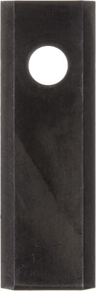 Roterande gräsklipparkniv vänster/höger 125x42x4 mm hål Ø 16,50 mm runt passar Kemper 93Y03KR