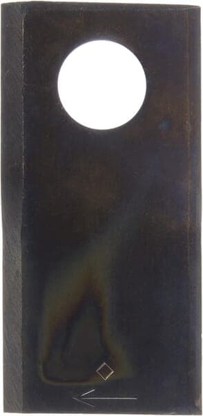 Roterende slåmaskinekniv højre 100x48x4 mm hul Ø 21 mm rund passer til Pöttinger 434978KR