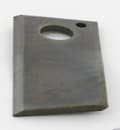 Miniatyrbillede 2 af 4: Roterende plæneklipperkniv højre 107x48x4 mm hul Ø 18,50 mm rund passer til Vicon/PZ VN99361560KR