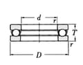 Miniatyrbillede 2 af 2: Akselugleleje 51200