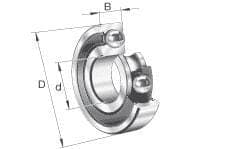 Spårkullager 15x32x13 mm INA/FAG 630022RS