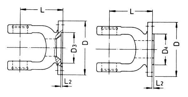 Gaffel, med flange, W2300/P300/W300E Walterscheid 211602