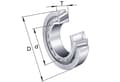Miniatyrbillede 2 af 2: Konisk rulleleje 105x190x53 mm INA/FAG 32221A