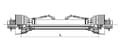 Miniatyrbillede 2 af 3: PTO-ledaksel 60 L=1010 mm gopart PTO60Y21T1010GP